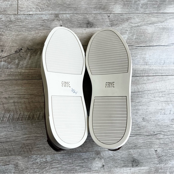Frye Gabe Gore Brown Leather Oxford Slide-On Shoes main image 6